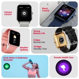 Fire-Boltt Ninja Call Pro Plus Smart Watch 1.83 inch with Bluetooth Calling, AI Voice Assistance, 100 Sports Modes IP67 Rating, 240 * 280 Pixel High Resolution (Black)