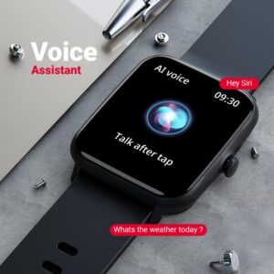 Fire-Boltt Ninja Call Pro Plus Smart Watch 1.83 inch with Bluetooth Calling, AI Voice Assistance, 100 Sports Modes IP67 Rating, 240 * 280 Pixel High Resolution (Black) 3 Republi Day Sale - AI Voice watch