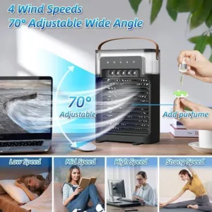 VICARI Mini Cooler – The Ultimate Portable Cooling Solution for Your Comfort 3 2 4